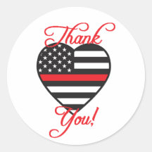 Fire Department Thank You Heart