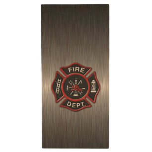 Fire Department Wood Flash Drive
