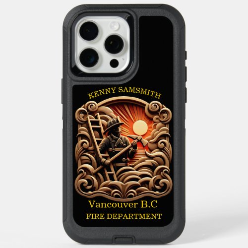 Fire Departments Badge Of Everyday Heroes iPhone 15 Pro Max Case
