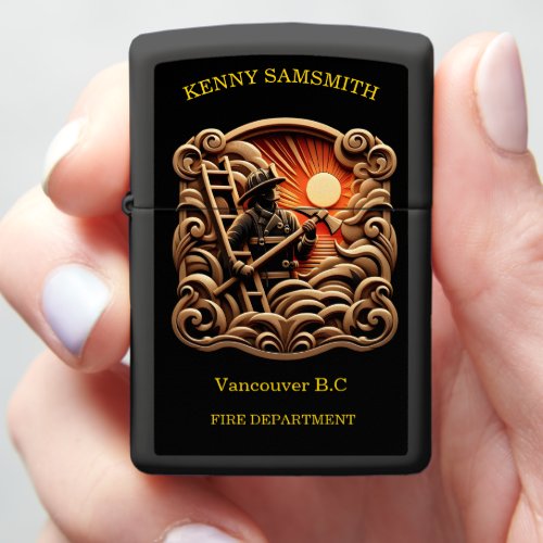 Fire Departments Badge Of Everyday Heroes Zippo Lighter