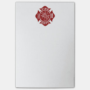 Fire Dept Custom Post-it® Notes 4 x 6