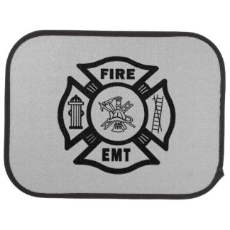 Fire Dept EMT Car Floor Mat