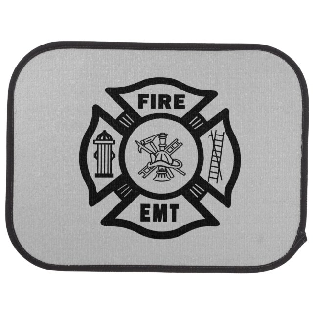 Fire Dept EMT Car Floor Mat (Rear)