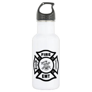 Fire Dept EMT Stainless Steel Water Bottle