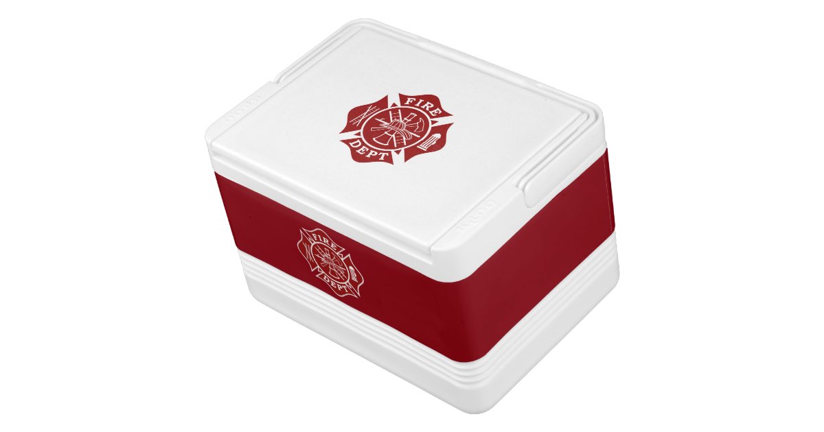 Fire Dept Maltese Cross Bottle Cooler