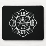 Fire Dept / Firefighter Maltese Cross Mousepad<br><div class="desc">Fire Dept / Firefighter Maltese Cross Mousepad is the perfect gift for any firefighter.</div>