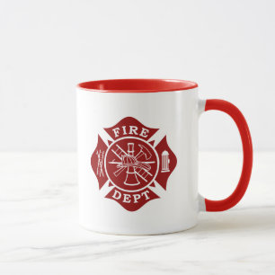 Fire Dept / Firefighter Maltese Cross Mug