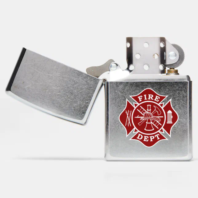 Fire Dept / Firefighter Zippo Chrome Lighter Zazzle