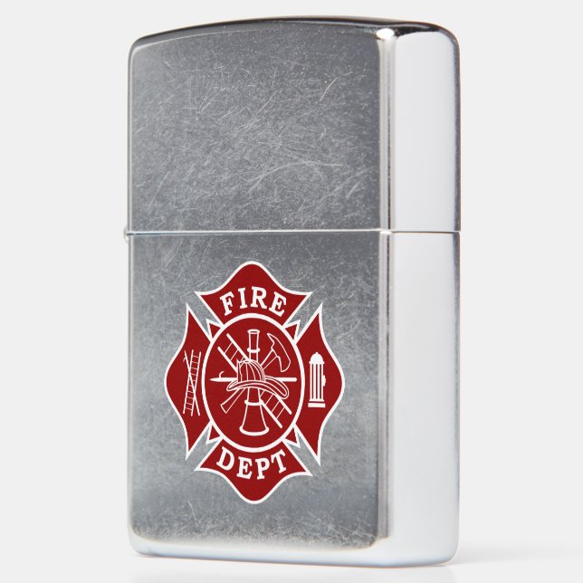 Fire Dept / Firefighter Zippo Chrome Lighter | Zazzle