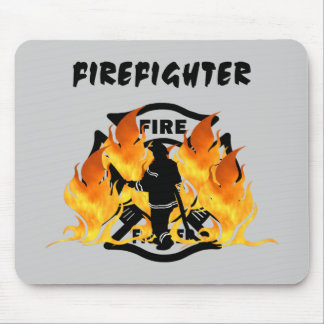 Fire Dept Flames Mouse Pad