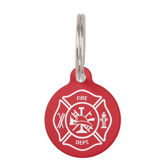 Fire Dept Logo Customizable Accountability Tag (Front)