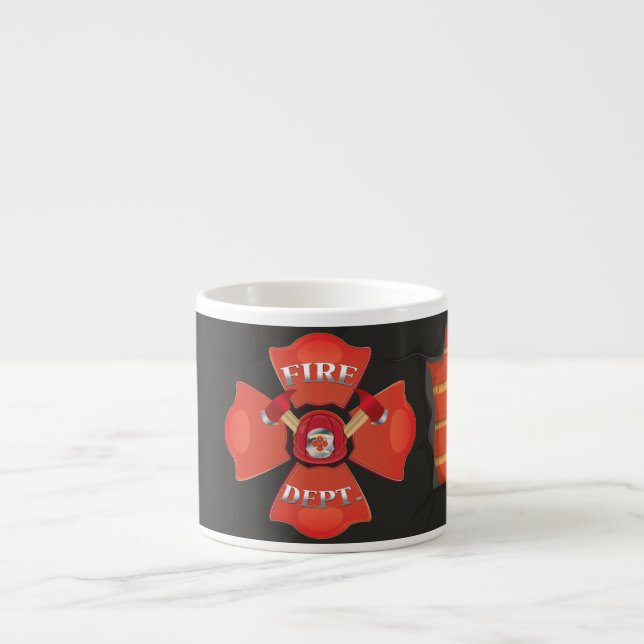 Fire Dept Logo Espresso Cup (Front)