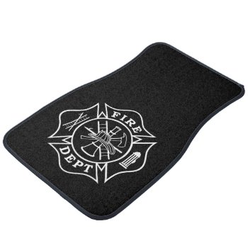 Fire Dept Maltese Cross Car Mats (front-set Of 2) by TheFireStation at Zazzle