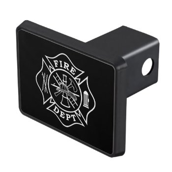 Fire Dept Maltese Cross Hitch Cover 2" Receiver by TheFireStation at Zazzle