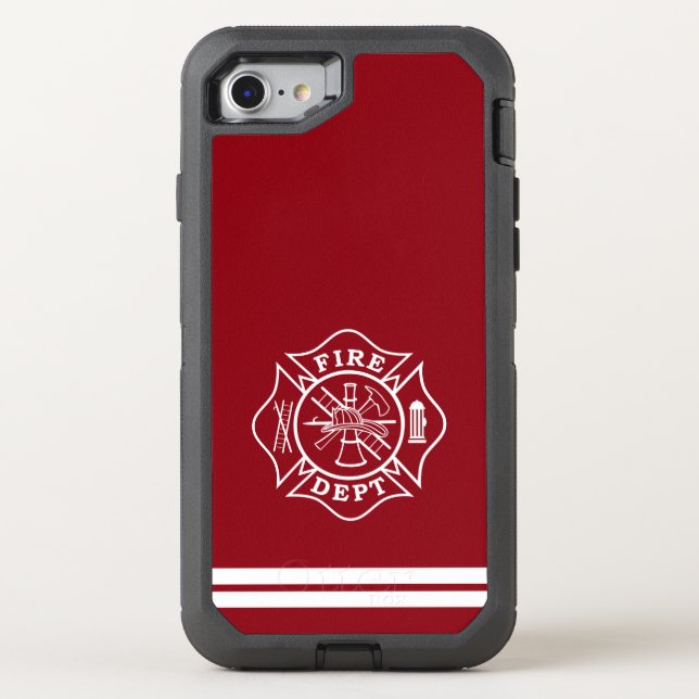 Fire Dept Maltese Cross OtterBox iPhone 7 Case (Back)