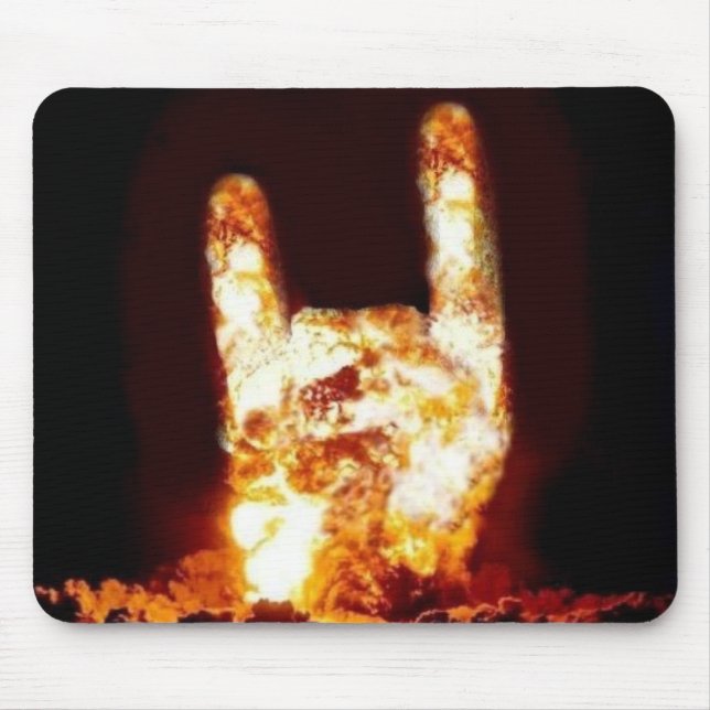 Fire Devil Horns Customized Mouse Pad (Front)
