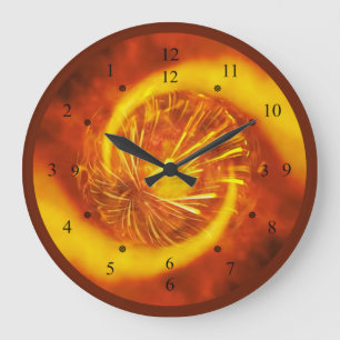 Fire Diamond V2~Time Machine Clock~Unique Design~ Large Clock