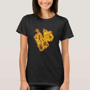Fire Diving Fins And Goggles Flame Scuba Diving Di T-Shirt