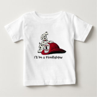 Fire Dog, I'll be a Firefighter Baby T-Shirt