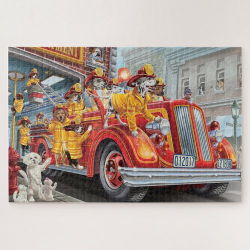 Fire Dogs Jigsaw Puzzle