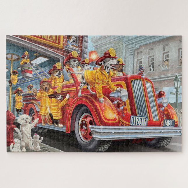 Fire Dogs Jigsaw Puzzle (Horizontal)