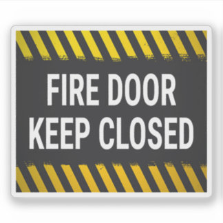 Fire Door Keep Closed Sticker