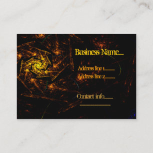 Fire Down Below Abstract Business Template Card