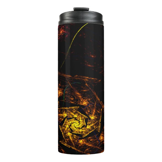 Fire Down Below Abstract Thermal Tumbler (Front)