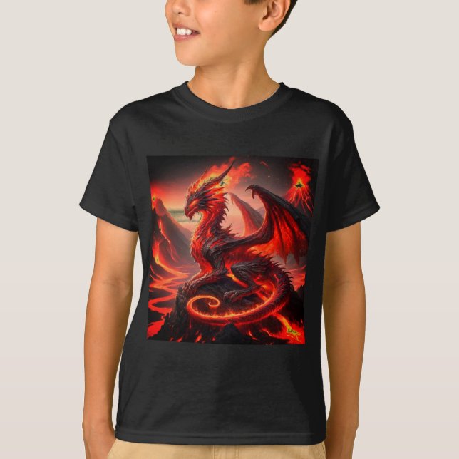 Fire Dragon Boy's Shirt (Front)