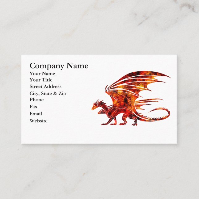 Fire Dragon Business Card (Front)