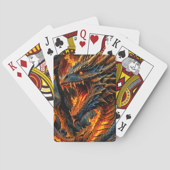 Fire Dragon Card Deck (Back)
