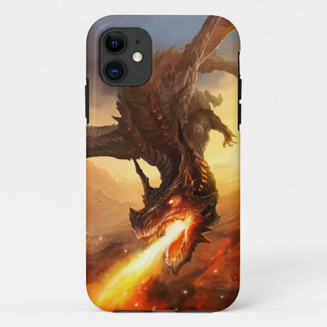 Fire Dragon Case-Mate iPhone Case (Back)