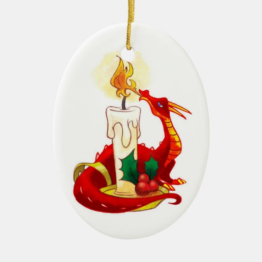 Fire Dragon Christmas  Ornament Zazzle com