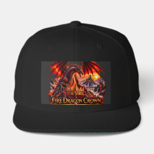 Fire Dragon Crown Fantasy Dragon Snapback Hat