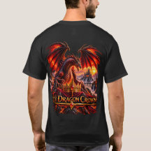 Fire Dragon Crown Fantasy Dragon T-Shirt