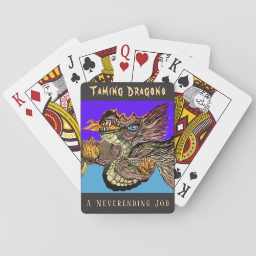 Fire Dragon Energy Healing  Playing Cards