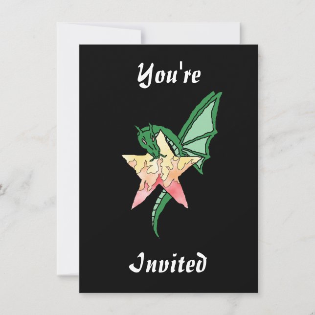 Fire Dragon Invitation (Front)