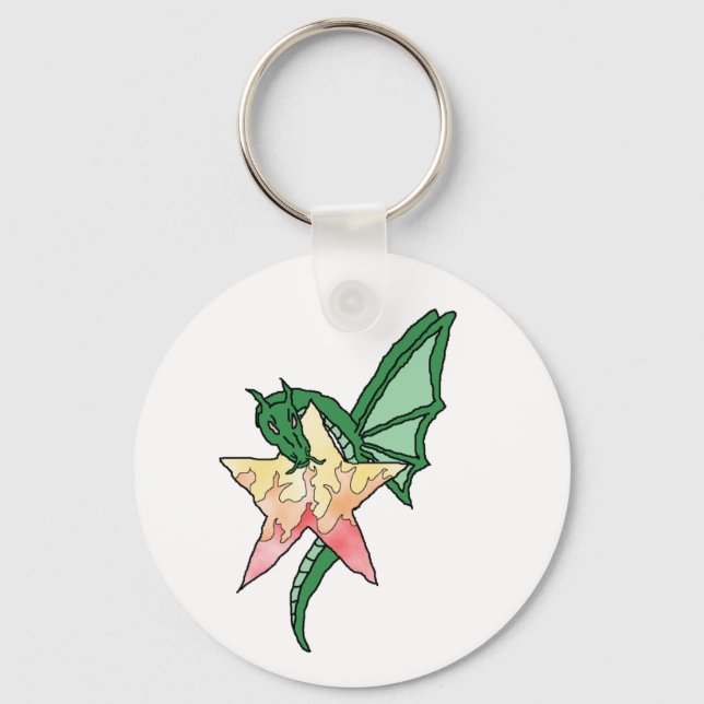 Fire Dragon Keychain (Front)