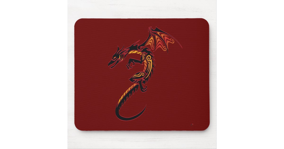 Fire Dragon Mouse Pad | Zazzle