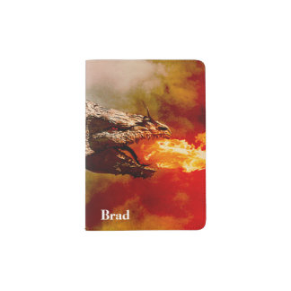 Fire Dragon Personalized Passport Holder
