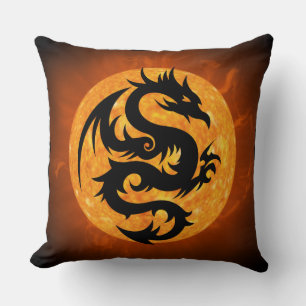 fire dragon pillow