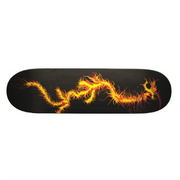 Fire Dragon Skateboard by abadu44 at Zazzle