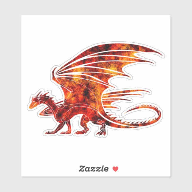 Fire Dragon Sticker (Sheet)