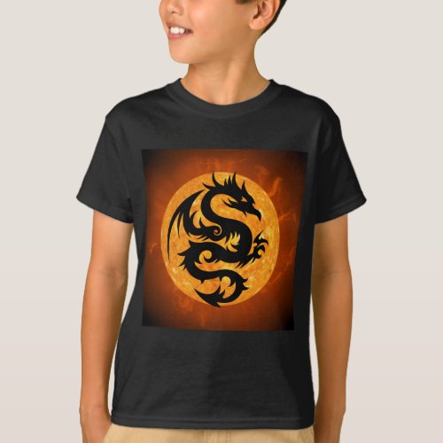 fire dragon T_shirt 
