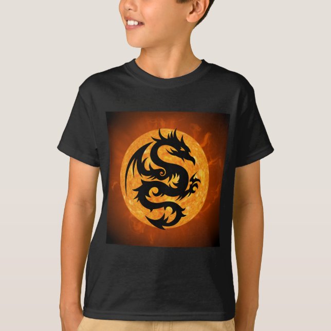 fire dragon T-shirt  (Front)