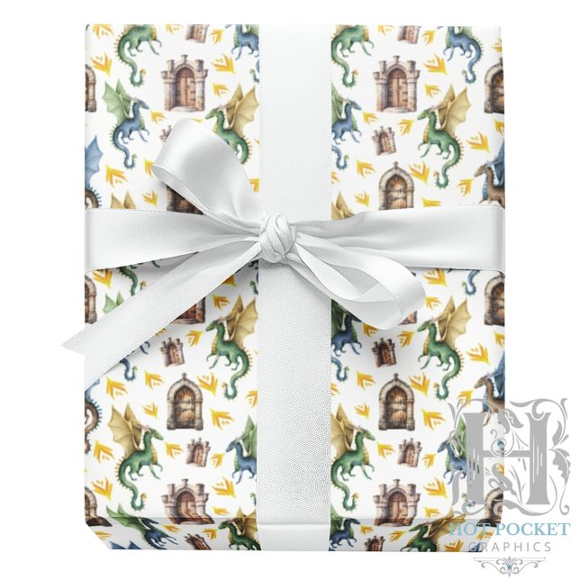 Fire Dragons Gift Wrapping Paper (Creator Uploaded)