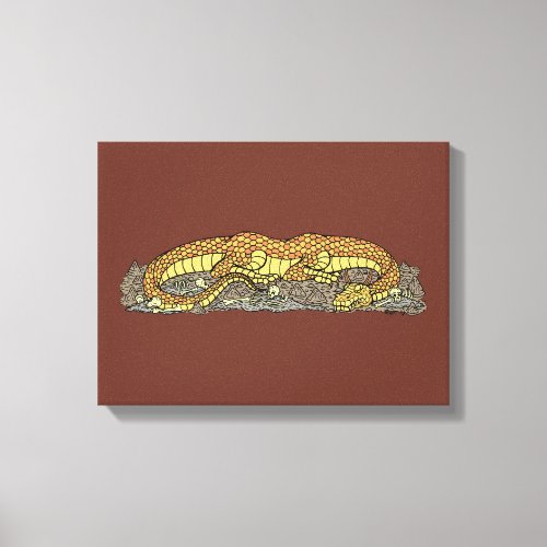 Fire Drake at Rest Canvas Print