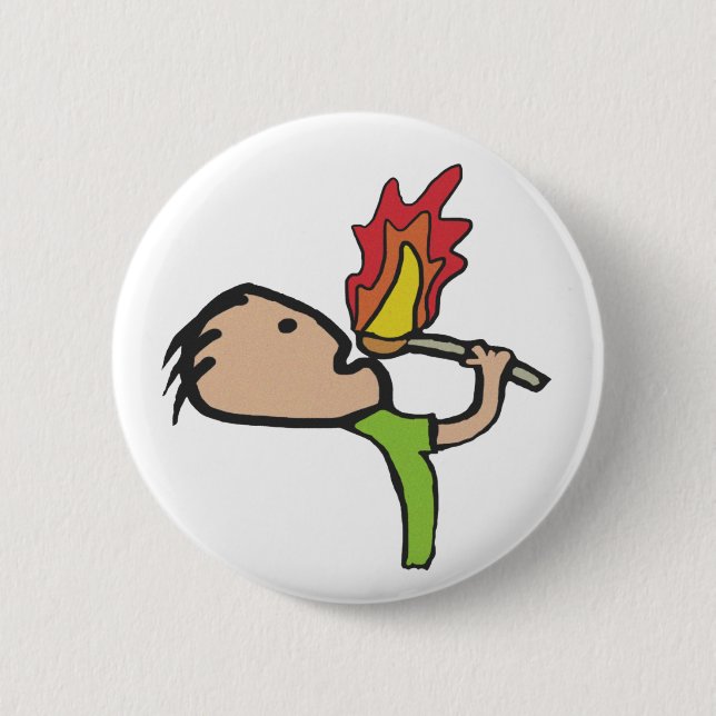 Fire Eating Button (Front)