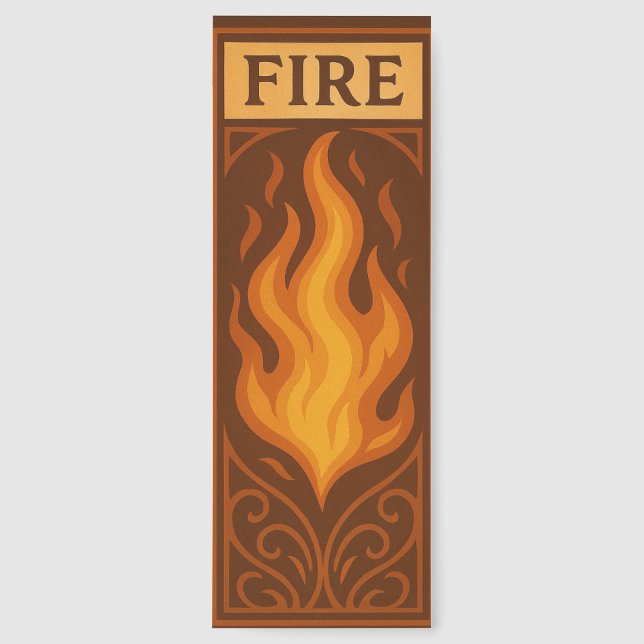 Fire Element Bookmarks (Front)