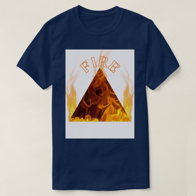Fire Element Symbol T-Shirt (Design Front)